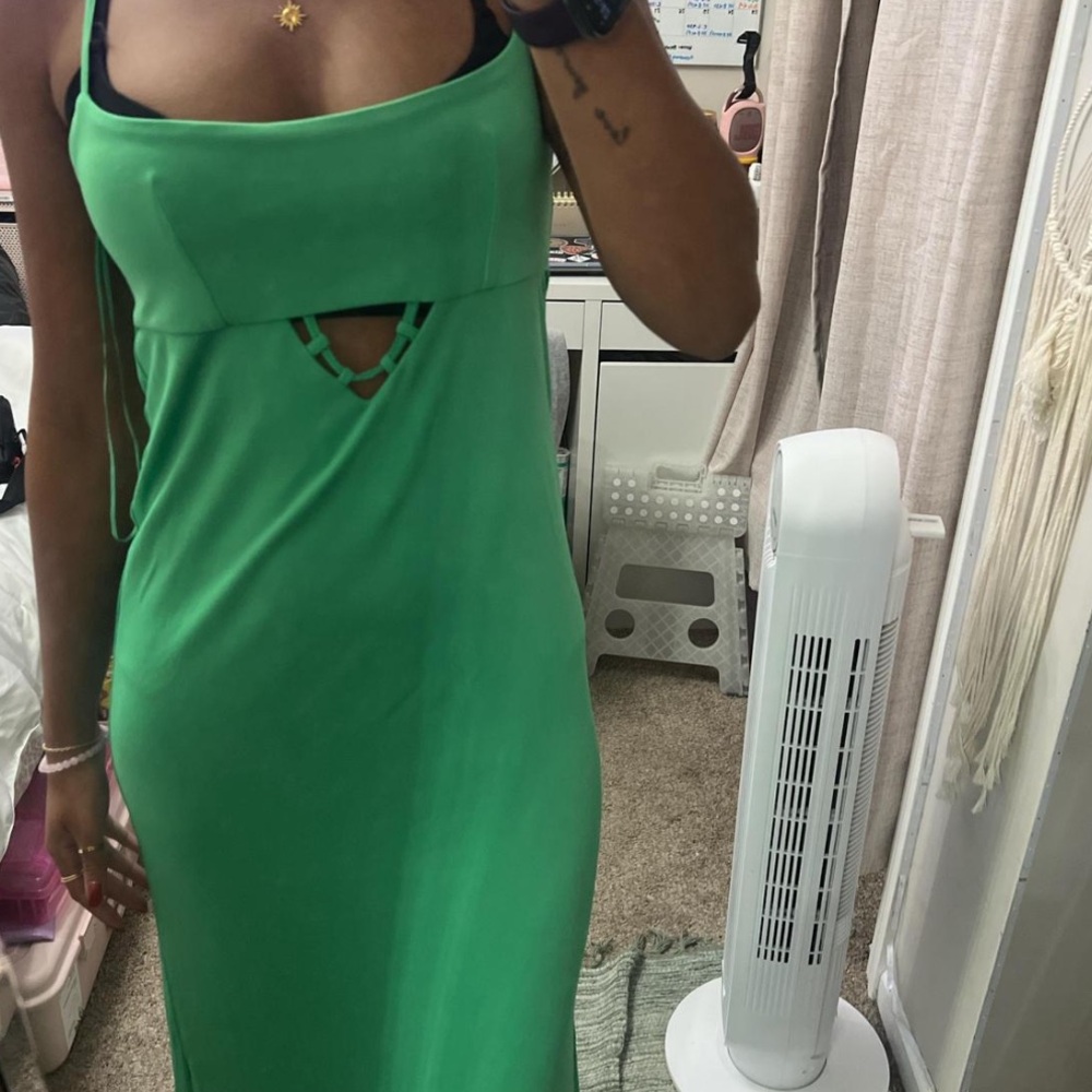 Zara Strapless Green Dress
